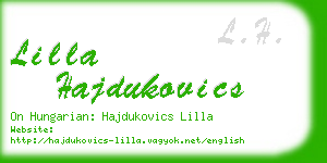 lilla hajdukovics business card